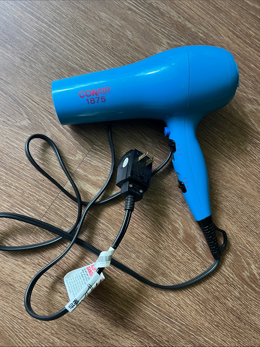 Conair 1875 Blue Compact Hair Dryer